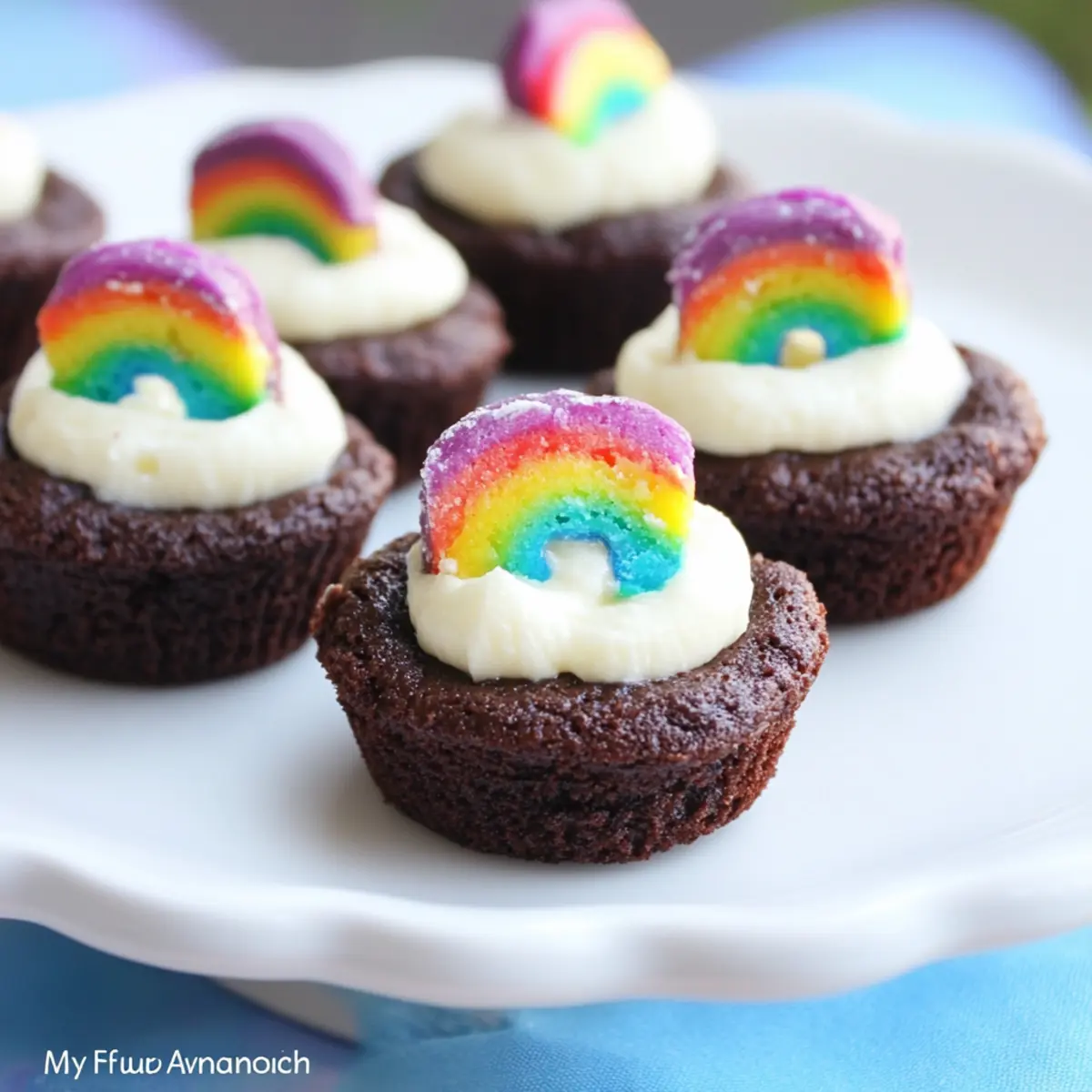 Rainbow Brownie Bites - My Frugal Adventures