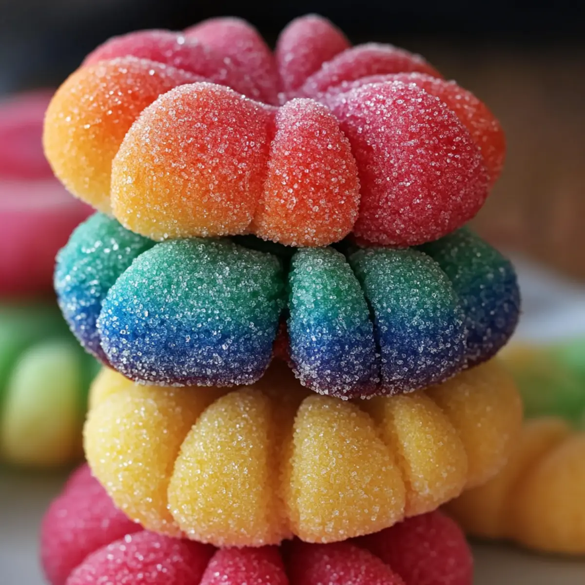 Rainbow Jello Sugar Cookies