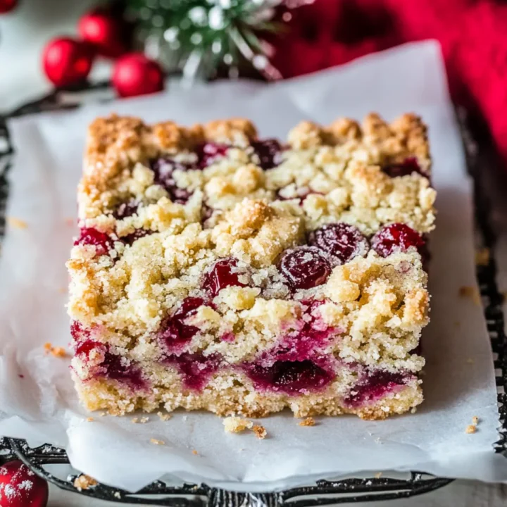 Moist Christmas Cranberry Bars