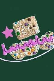 Festive Star Cereal Squares with Sprinkles and Chocolate Chips