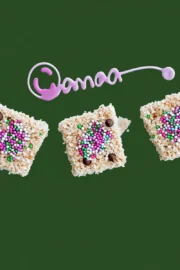 Festive Star Cereal Squares with Sprinkles and Chocolate Chips